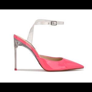Miami pink nine W. Ankle strap pump size 11